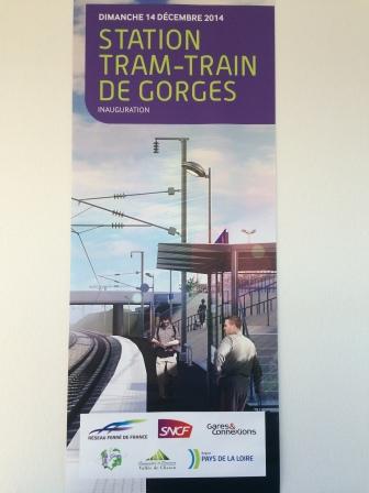 La  station de tram-train de Gorges inaugurée